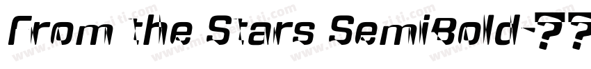 From the Stars SemiBold字体转换
